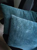 Drie woonkussens ZGAN, Ophalen, Zo goed als nieuw, Bruin, Vierkant