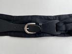 NIEUW SCARVA ceintuur katoen met gesp zwart 42, Kleding | Dames, Verzenden, Scarva, Zwart, Nieuw