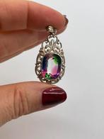 Z761 Prachtige zilveren hanger mystic topaas, Ophalen of Verzenden, Zilver, Hanger
