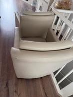 2 leren fauteuils, Ophalen of Verzenden, Zo goed als nieuw, 75 tot 100 cm