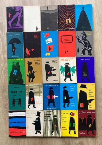 25 deeltjes Jean Bruce - OSS 117 omslag Dick Bruna  beschikbaar voor biedingen