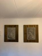 Romeins Reliëf op Houten Paneel - Wanddecoratie Kunstobject, Antiek en Kunst, Kunst | Beelden en Houtsnijwerken, Ophalen