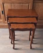 Vintage miniset Eiken Engelse stijl de Grootste 54x35 50Hoog, Antiek en Kunst, Antiek | Meubels | Tafels, Ophalen