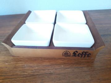 Leffe snackset voor nootjes, sausjes etc. 