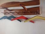 Jaren 60 houten kapstok ongekante plank uniek vintage, Zo goed als nieuw, Minder dan 100 cm, Hout, Ophalen