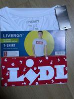 T-shirt Lidl nieuw Maat M rood wit, Kleding | Heren, T-shirts, Maat 52/54 (L), Verzenden, Nieuw, Livergy
