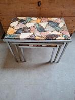 Marmeren nest tafels mimiset, Huis en Inrichting, Ophalen, Rond, Minder dan 55 cm