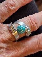 **SALE** unieke ring ongeveer maat 17 *0.50 eurocent), Ophalen of Verzenden, Zo goed als nieuw, Overige kleuren, Overige materialen