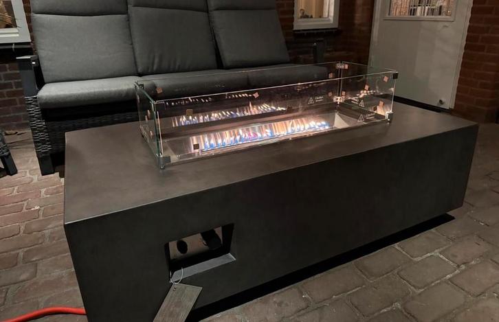 NIEUWE sfeerhaard voor terrasoverkapping(ophalen mogelijk), Tuin en Terras, Vuurtafels, Nieuw, Ophalen of Verzenden