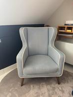 Blauwe lounge stoel, Huis en Inrichting, Fauteuils, Ophalen, Gebruikt, Retro of landelijk, Minder dan 75 cm
