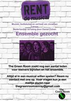 Mannelijke zangers gezocht voor Rent de musical