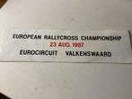 Sticker European Rallycross Championship Valkenswaard, Verzenden, Zo goed als nieuw, Sport