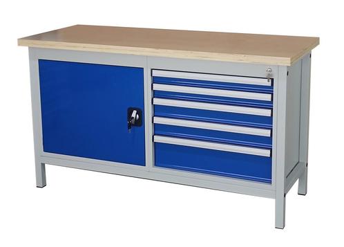 Werkbank HMS nieuw, 150x60cm €525,- ex ongemonteerd, Doe-het-zelf en Verbouw, IJzerwaren en Bevestigingsmiddelen
