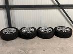Lichtmetalen velgen 5x112 met Dunlop winterbanden 205 55 16, Auto-onderdelen, Banden en Velgen, Gebruikt, 16 inch, Band(en), Personenwagen