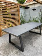 Tuintafel metaal antraciet, Tuin en Terras, Ophalen, Zo goed als nieuw, Rechthoekig, Metaal