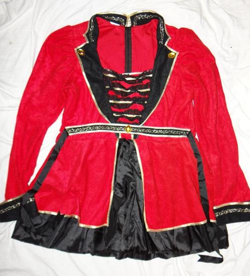 Leuke rood/zwart/goud PIRAAT/ZEEROVER/PIRATES jurk + hoed, Kleding | Dames, Carnavalskleding en Feestkleding, Gedragen, Kleding