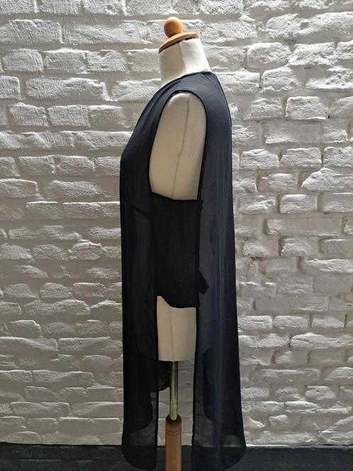 Zwarte H&M Conscious Jurk - Maat 40, Kleding | Dames, Jurken, Zo goed als nieuw, Maat 38/40 (M), Zwart, Onder de knie, Verzenden