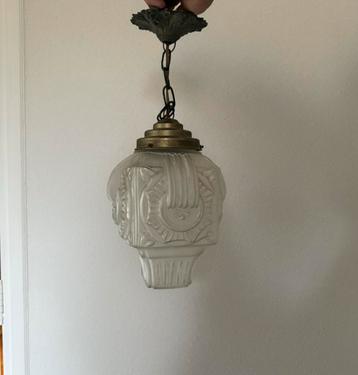 Mooie art deco ganglamp beschikbaar voor biedingen