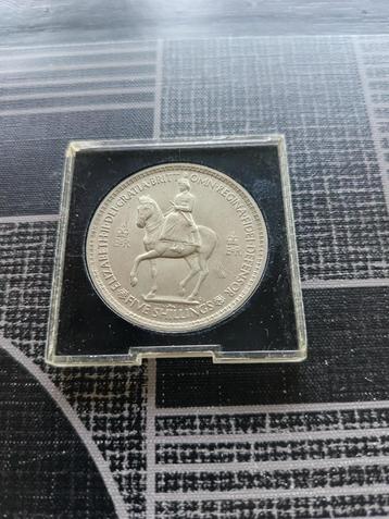 5 Shillings - Elizabeth II Coronation VK UK beschikbaar voor biedingen