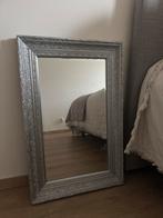 Prachtige oude brocante spiegel met facet geslepen glas!, Ophalen, Zo goed als nieuw, Rechthoekig, Minder dan 100 cm