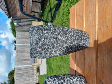 Vazen 2 stuks antraciet/grijs beschikbaar voor biedingen