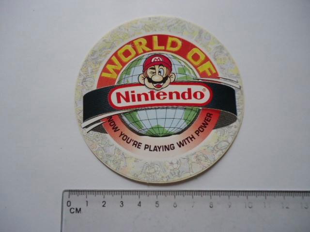 sticker oud NINTENDO spelcomputer game gaming mario, Verzamelen, Stickers, Zo goed als nieuw, Bedrijf of Vereniging, Verzenden