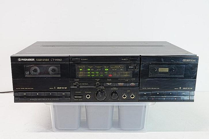 Pioneer CT-W510 dubbel cassettedeck., Audio, Tv en Foto, Cassettedecks, Dubbel, Overige merken, Ophalen of Verzenden