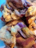 Geverfde losse plukken texelaar/swifter wol spinnen vilten, Hobby en Vrije tijd, Spinnewielen en Spinnen, Nieuw, Ophalen of Verzenden