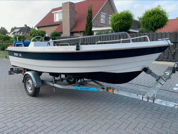 Topcraft 430 met 9,9 pk 4 takt en trailer beschikbaar voor biedingen