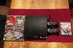 PS3 met 5 Games & 2 Controllers, Spelcomputers en Games, Spelcomputers | Sony PlayStation 3, Met 2 controllers, Ophalen of Verzenden