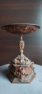 Antiek brons Fine Neoclassical Revival Patinated BronzeTazza, Ophalen of Verzenden, Brons