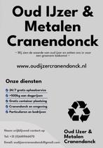 Oudijzer & metalen Cranendonck, Doe-het-zelf en Verbouw, Geisers en Boilers, Minder dan 20 liter, Ophalen of Verzenden, Boiler