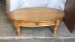 Ovaal sallontafel eiken 138cm lang 85cm breed en 45cm hoog, Gebruikt, Minder dan 50 cm, Ovaal, 50 tot 100 cm