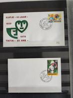 2 FDC's Belgie stripfiguur Kuifje, Ophalen of Verzenden, Gestempeld