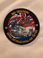 RIAT 2024 PATCH 860 squadron nh90, Ophalen of Verzenden, Zo goed als nieuw, Patch, Badge of Embleem