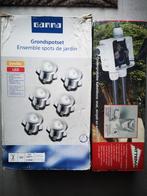 Grondspot 6 stuks en waterdichte kabeldoos, Ophalen, Minder dan 50 watt, Nieuw, Netvoeding