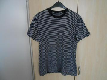 Zwart/wit gestreept shirt maat L van Calvin Klein beschikbaar voor biedingen