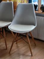 Eetkamer kuipstoeltjes wit, Huis en Inrichting, Stoelen, Ophalen, Gebruikt, Twee, Wit