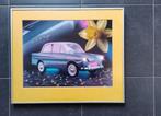 Prachtig ingelijste glossy poster van DAF 600 daffodil, Ophalen of Verzenden, Zo goed als nieuw, Auto's