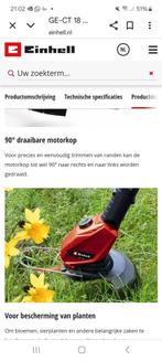 NIEUW IN DOOS Grastrimmer enhell GE-CT 18 Li, Tuin en Terras, Grastrimmers, Ophalen, Accu, Nieuw, Einhell