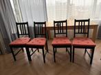 Dining chair x 4, Ophalen, Zwart, Zo goed als nieuw, Vier