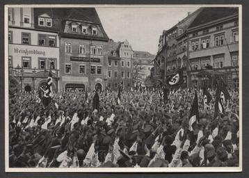 Rundgebung auf dem historischen Marktplatz in Weimar 