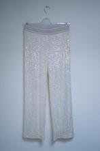 CAMBIO Pailletten Broek Maat 38, Kleding | Dames, Broeken en Pantalons, Maat 38/40 (M), Verzenden, Wit, Zo goed als nieuw