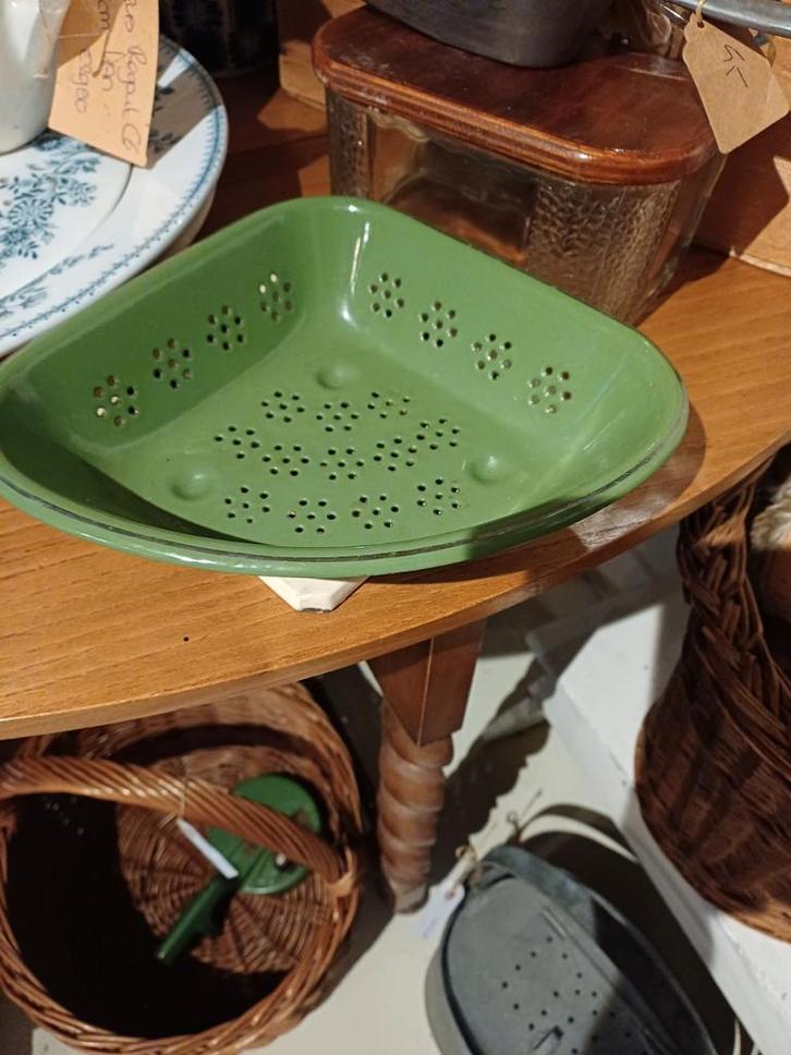 Groen Emaille, Antiek en Kunst, Antiek | Emaille, Ophalen of Verzenden