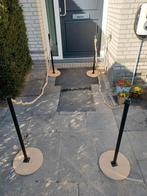Feestelijke entree c.q afzetpaaltjes  4 stuks met 2 touwen., Ophalen, Nieuw