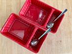Zo leuk voor uw zelfgebakken frites: twee kleurige bakjes, Overige materialen, Ophalen of Verzenden, Effen, Schaal of Schalen