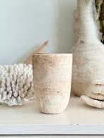 Vintage pot / vaas met rustiek naturel mat glazuur, Ophalen of Verzenden