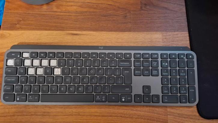 Logitech MX Keys - defecte toetsen, werkend, Computers en Software, Toetsenborden, Niet werkend, Qwerty, Draadloos, Ophalen