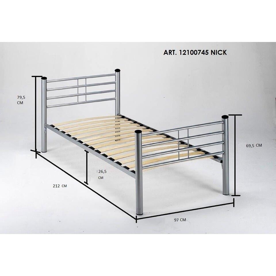Bed Nick, Huis en Inrichting, Slaapkamer | Bedden, Ophalen, Gebruikt, 90 cm, Eenpersoons