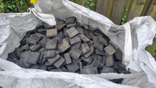 3/4 Kuub Big Bag Rubberen Tegeldragers 10x10x2cm 2000 stuks, Tuin en Terras, Tegels en Klinkers, Gebruikt, Overige typen, Rubber